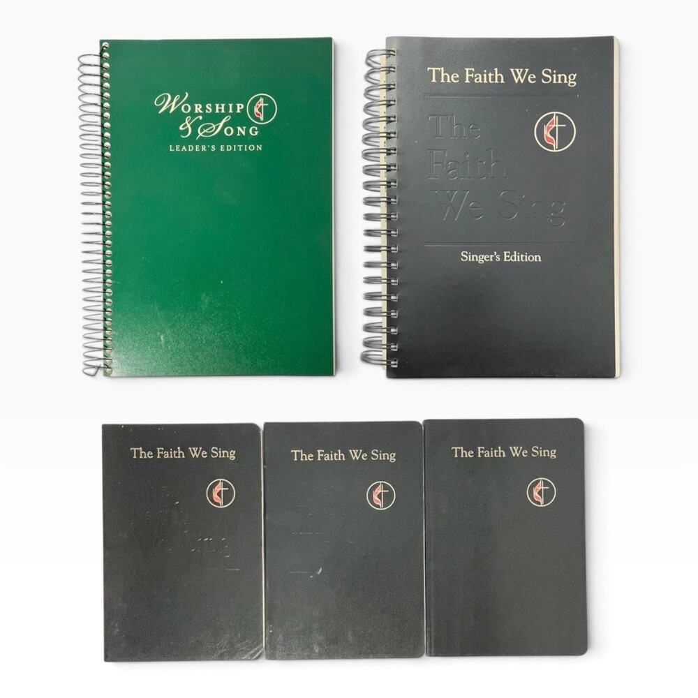 United Methodist Faith We Sing Worship & Song 5 Books Hymnal Pew Leaders Singers